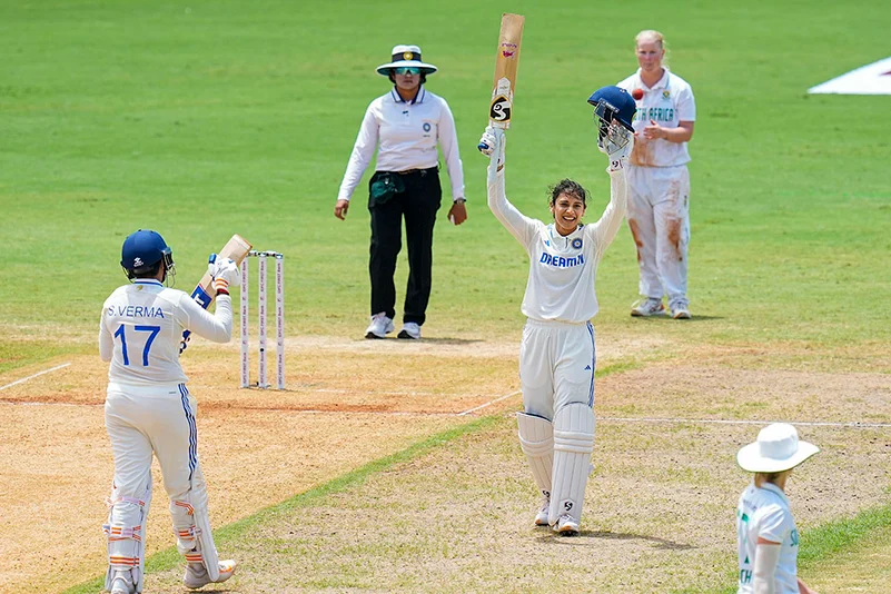 Smriti Mandhana celebrates her century